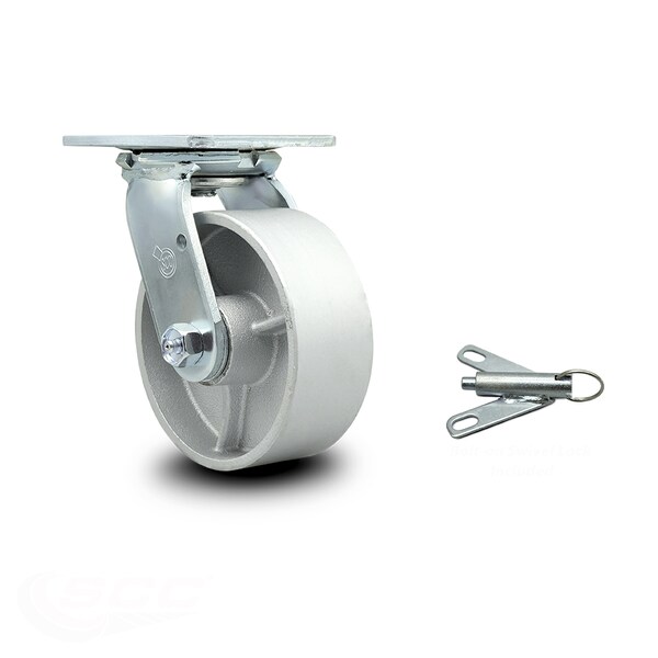 5 Inch Semi Steel Swivel Caster with Ball Bearing and Swivel Lock
